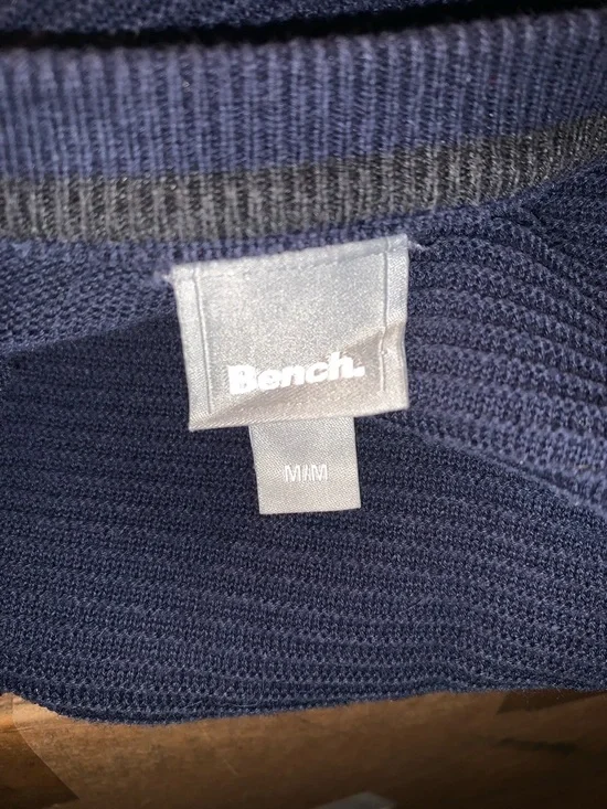 Bench Men's Crewneck Sweater - Navy Blue - Picture 3 of 3